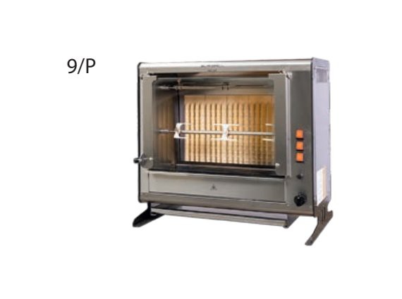 Girarrosto elettrico Elba 9/P 3 aste cm.76 per 9 polli.